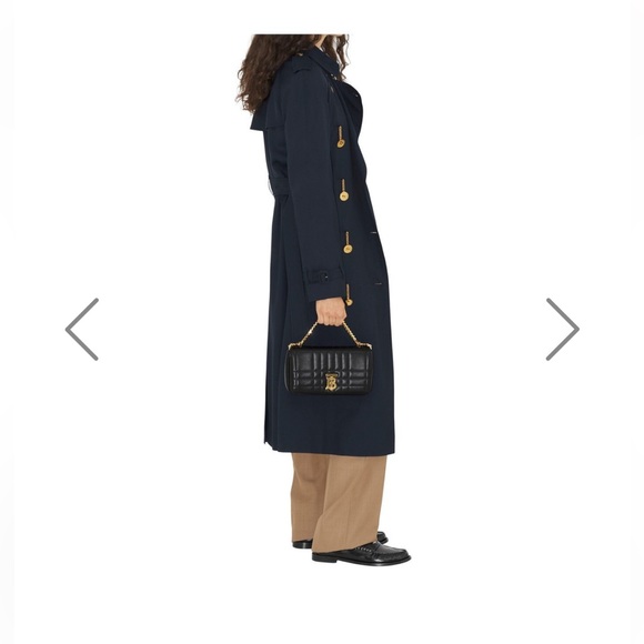 Burberry Chain-link button viscose twill trench coat US 2 (UK 4) - Picture 2 of 9
